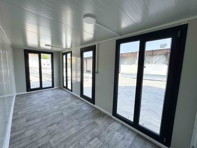 Wohncontainer Model Grau-1