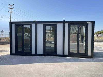 Wohncontainer Model Grau-1